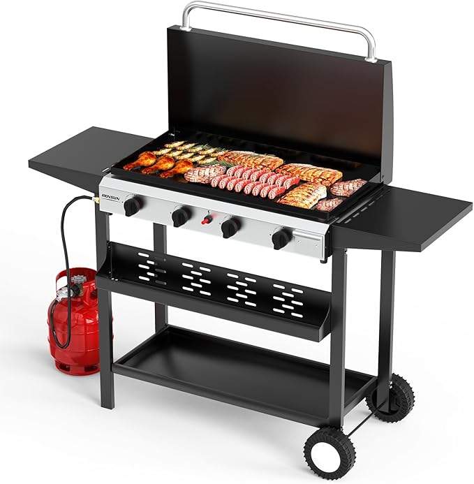 ROVSUN 4 Burner Portable Propane Griddle by ROVSUN