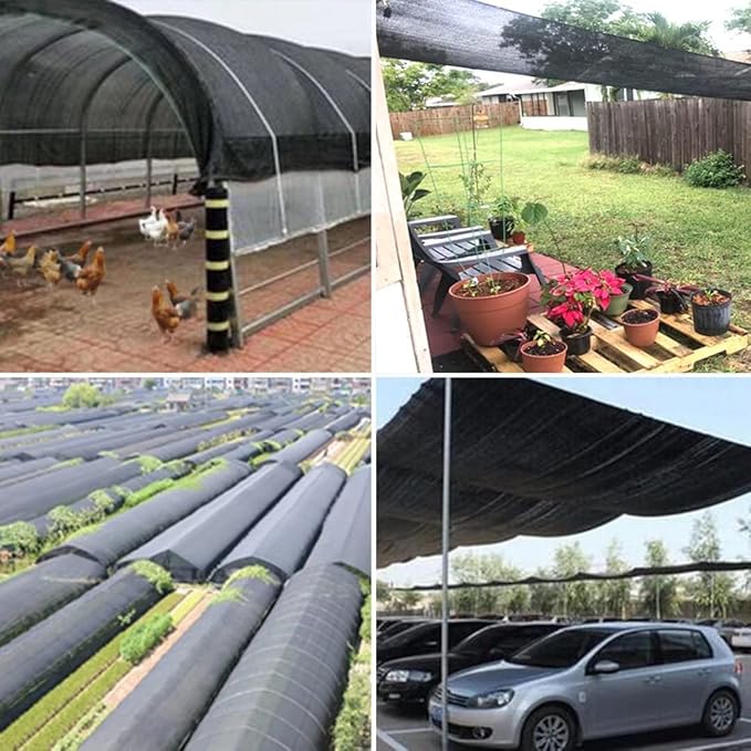 QLOFEI 18 x 24 FT Shade Cloth for Garden, 80% Sunblock Shade Neting Cover - Image 7