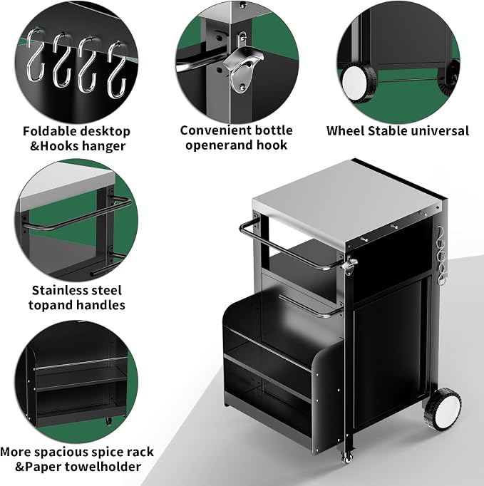 ROOMTEC Outdoor Grill Cart - Image 5