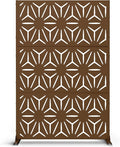 Metal Privacy Screen Outdoor 72" H×47" W, Freestanding Decorative Privacy Screen by Unknown