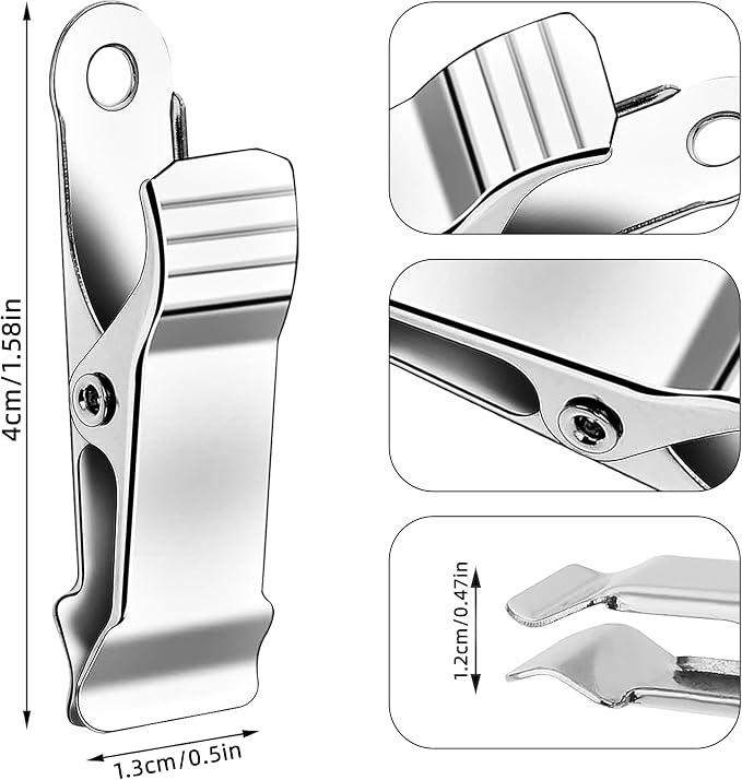 32 Pack 1.58 Inches Metal Mini Clamps, Mini Spring Clamp, Metal Alligator Clips - Image 2