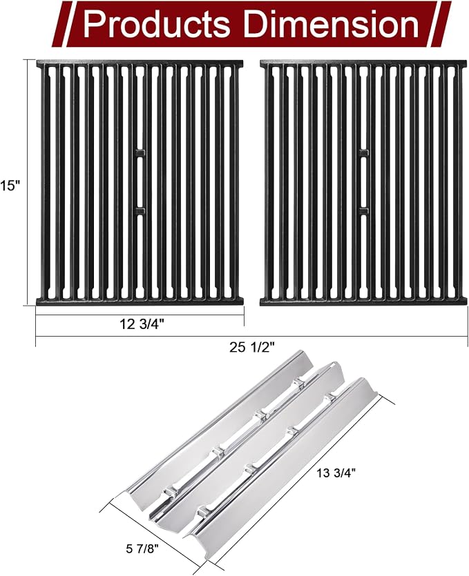 Hiorucet Grill Parts for Broil King 9864-27, Connaisseur 90, Signet 20 40 70 90 - Image 2