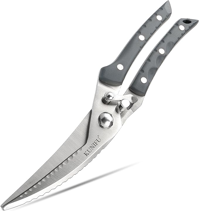 KUNIFU Poultry Shears, All Purpose Heavy Duty Kitchen Scissors by KUNIFU