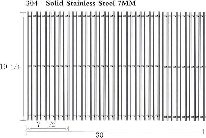 SN8264 19 1/4" Stainless Steel Cooking Grid Grates Replacement - Image 6