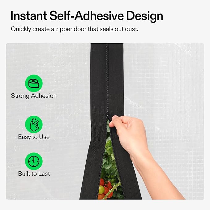 VIVOSUN 1-Pack Self Adhesive Zipper Door - Image 5