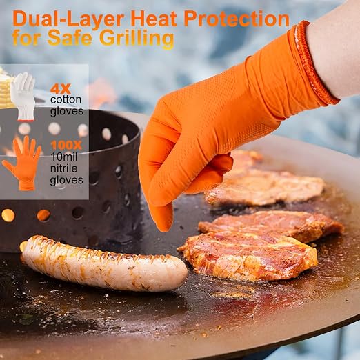 BBQ Gloves for Grilling Disposable Heat Resistant - Image 3