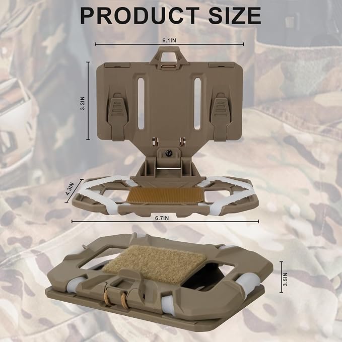 Plate Carrier Accessories Tactical Gear Molle Vest Phone Chest Mount Holder - Image 6