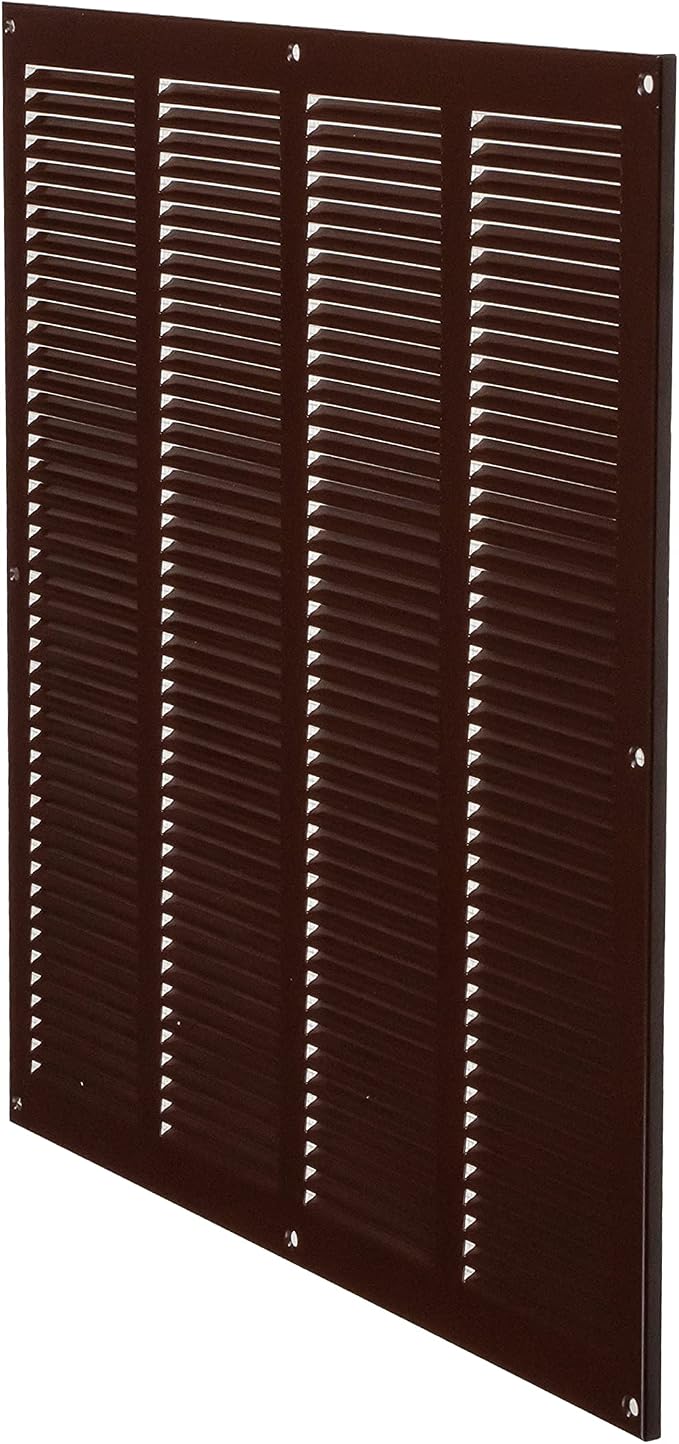 Repa Market Air Vent Cover 16x16 Inch Brown Galvanized Steel Louvered Grill - Image 7