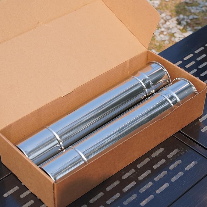2-Pcs Heavy-Duty Stainless Steel Stove Pipes, 2.75-Inch Diameter, Reinforced - Image 9