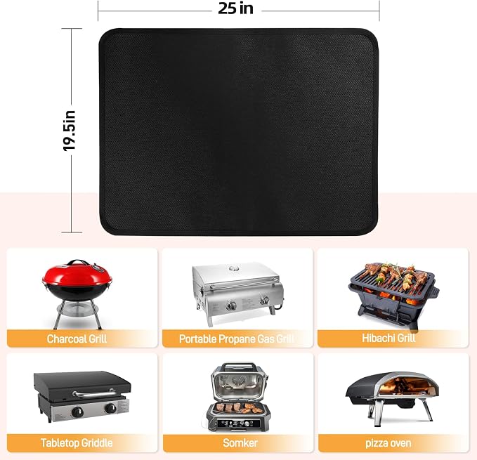 25 x 19.5in Heat Resistant Grill Mats - Image 5