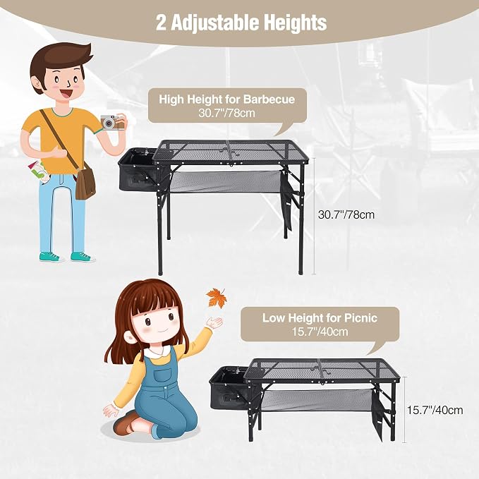 REDCAMP Folding Portable Grill Table - Image 5