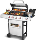 Griddle Grill Combo, Propane Gas and Charcoal Grill Combo, Outdoor BBQ Grills by Unknown
