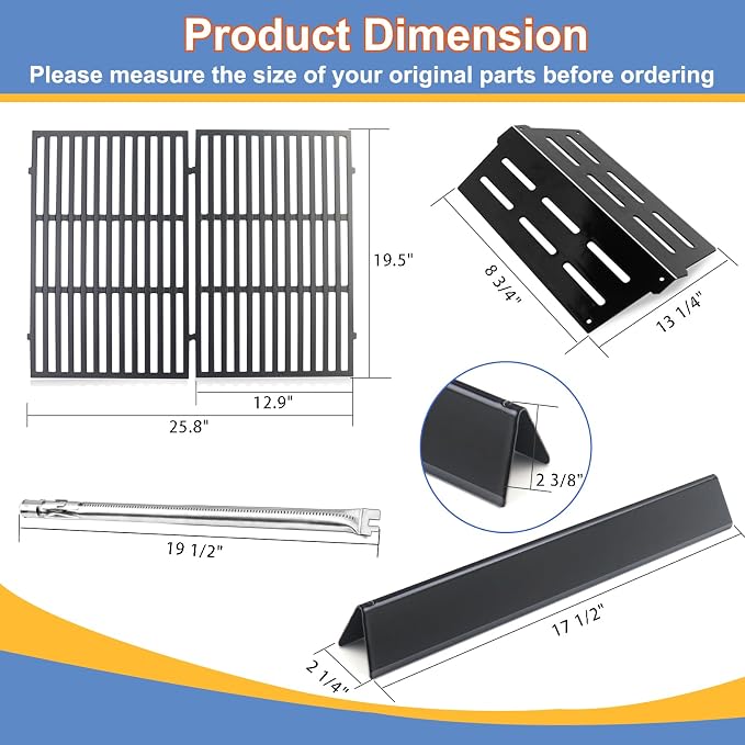 Grill Parts Replacement for Weber Genesis 300 Series, EP330 Grill - Image 2
