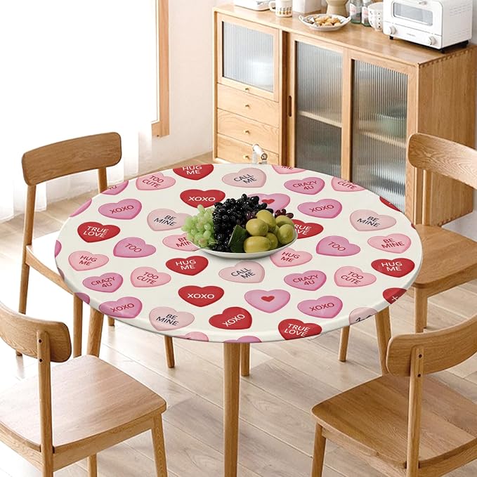 Valentines Day Round Fitted Tablecloth - Image 8