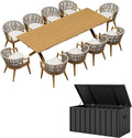 PURPLE LEAF Outdoor Dining Set for 10 by Unknown