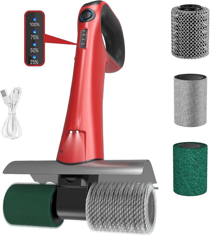 Hillyfe Grill Brush for Outdoor，Cordless Rechargeable Grill Brush by Unknown