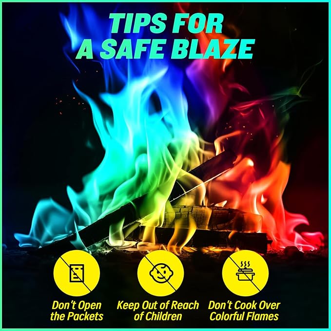 Color Flame Crystals for Fire Pits & Campfires - Image 3