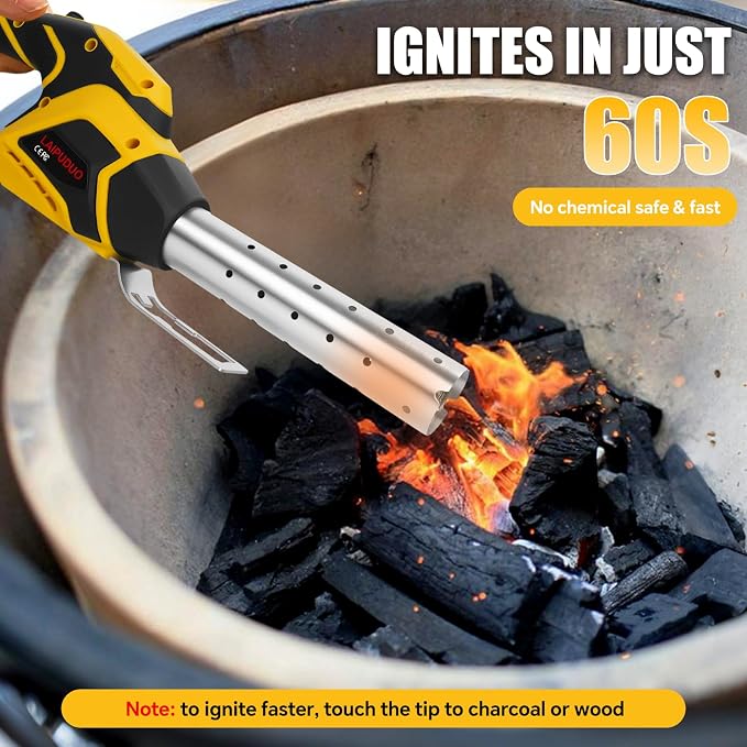 Cordless Electric Fire Starter for Dewalt 20V Battery, Charcoal Starter and - Image 2