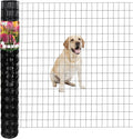 Black PVC Coated Welded Wire Fence 48 Inch x 25 Foot, 2 Inch x 3 Inch 16GA by FOREHOGARGARDEN%EF%BC%86HOME