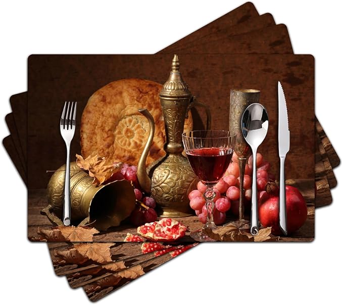 Wine Placemats Set of 4 by Unknown