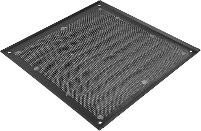 Square Ventilation Grille / 8" x 8" Inch Inside Measurement/Black Metal Air - Image 5