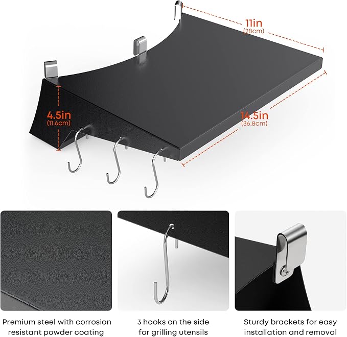 Stanbroil Grill Side Table for 22 Inch Weber Master-Touch & Original Kettle & - Image 3