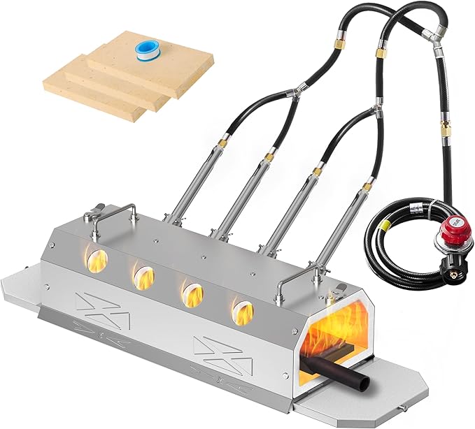 Nelyrho Gas Propane Forge 2600°F, Double Door, Large Capacity, Portable by Nelyrho