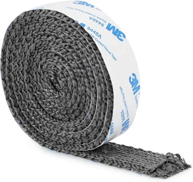 Stanbroil Stove Gasket Tape, 1/4" Thick, High Temperature Fiberglass Gasket Tape by Stanbroil