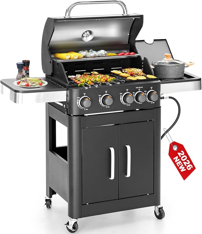 2 in 1 Propane Gas BBQ Grill by GREENPARTY
