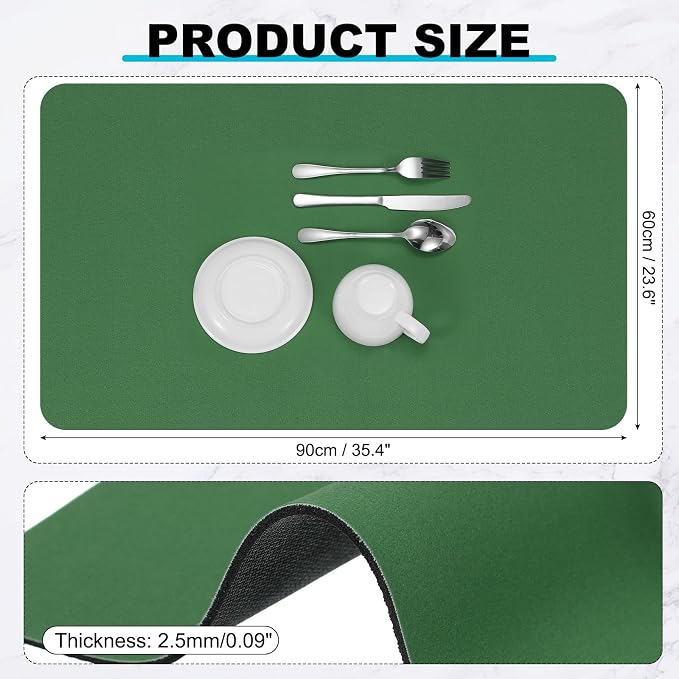 uxcell Silicone Mats for Kitchen Counter, 35.4" x 23.6" Non-Slip Countertop - Image 2