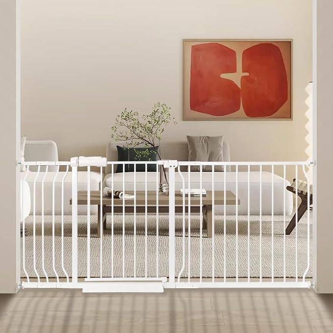 Extra Wide Baby Gate 66.9-71.65 Pressure Mounted, Child Dog Pet Safety Gates by Unknown