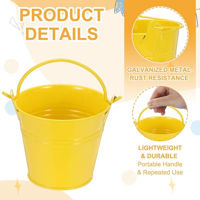 Small Metal Buckets, Mini Buckets - Image 3