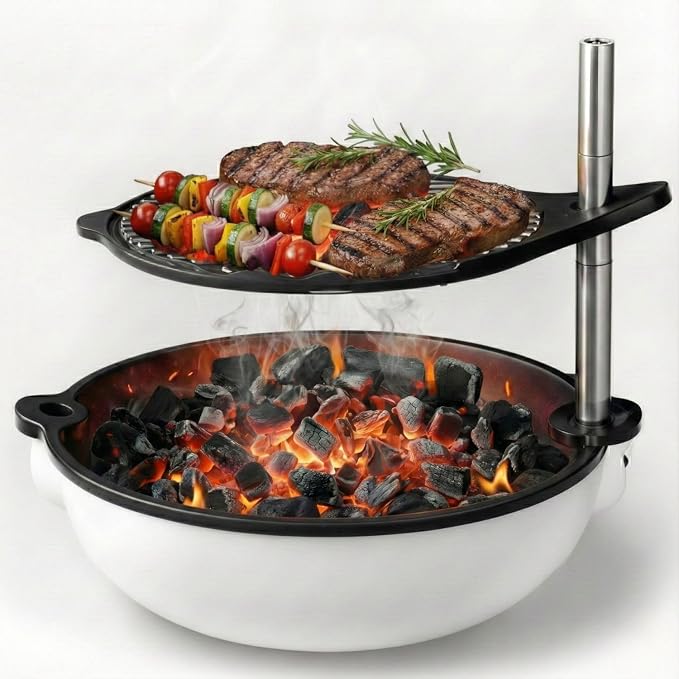Bola Grill Traveler Portable Charcoal Grill – Small Tabletop BBQ Grill - Image 3
