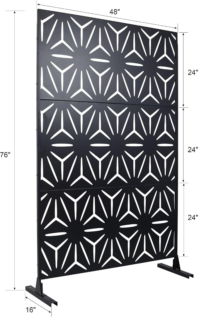 Outdoor Privacy Screen, Steel Privacy Divider - Image 5