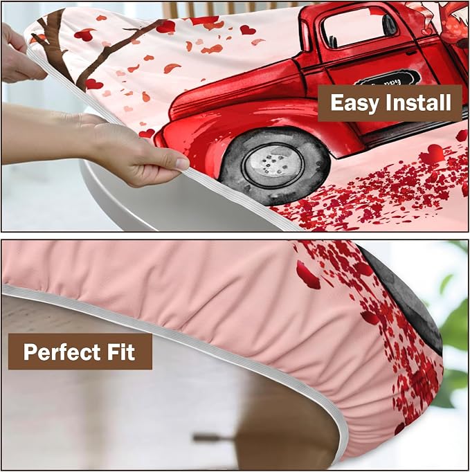 Valentines Day Round Fitted Tablecloth - Image 6