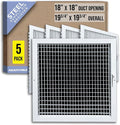 Fits 18x18 Duct Opening Steel Adjustable Air Supply Grille by Handua | Register by Handua