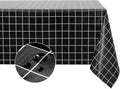 Romanstile Rectangle Vinyl Tablecloth, 100% Waterproof Oil-Proof Checkered by Romanstile