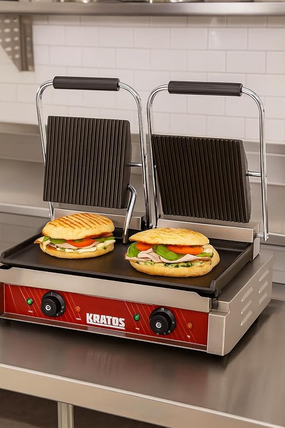 Kratos Commercial Electric Panini Sandwich Grill - Image 3
