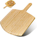Pizza Peel 12inch Bamboo Pizza Paddle Wooden Pizza Peel Pizza Server by TUOCON