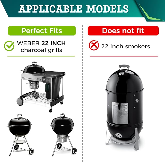 Hinged Cooking Grate for Weber 22 inch Charcoal Grill Stainless Steel - Image 3
