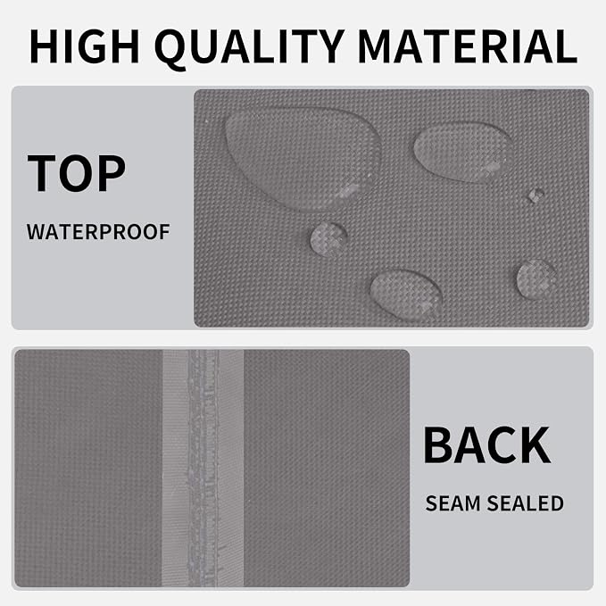 Easy-Going Outdoor Fire Pit Cover Square 32" Lx32 Wx24 H, Durable Outdoor Gas - Image 3