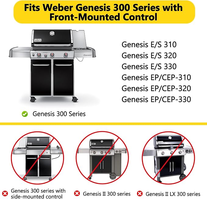 Grill Parts Replacement for Weber Genesis 300 Series Grill - Image 2