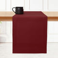 D'Moksha Homes Linen Dark Red Table Runner 72 Inches Long by DMokshaHomes