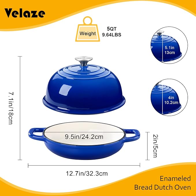 Velaze Enameled Cast Iron Dutch Oven - Image 2