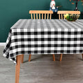 Gingham Tablecloth Rectangle Table Cloth Heavy Duty Cotton Checkered Table Cover by Yofori