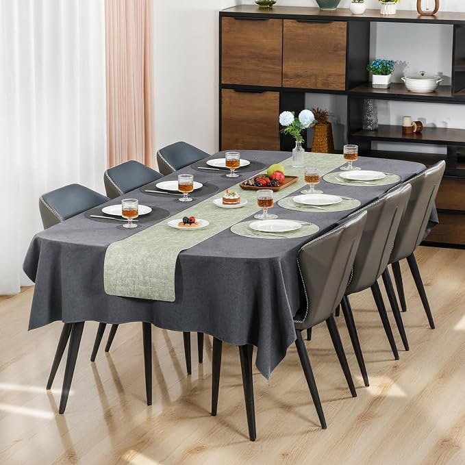 Myir JUN Round Placemats Dual Sided, Faux Leather Place Mats Set of 4 Indoor - Image 3