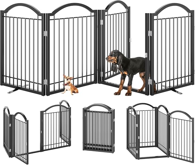 BHG Metal No-Assembly Freestanding Dog Gate - Image 3