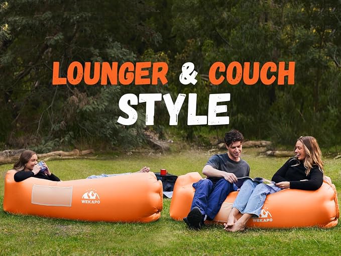 WEKAPO Inflatable Sun Lounger, Air Sofa, Waterproof and Leak-Proof, Picnics and - Image 7