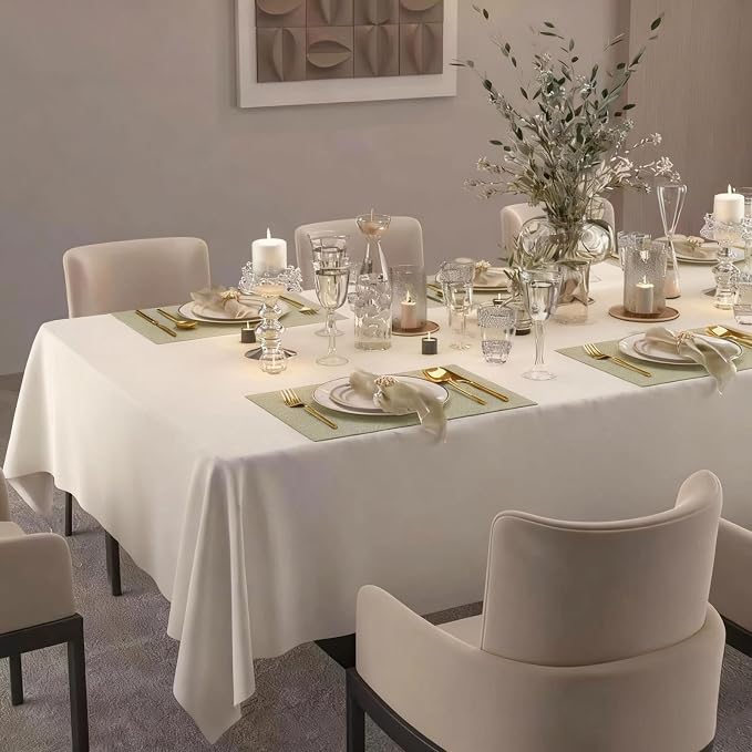 Table Cloth Rectangle Tables Decor 84''x60'' - Image 2