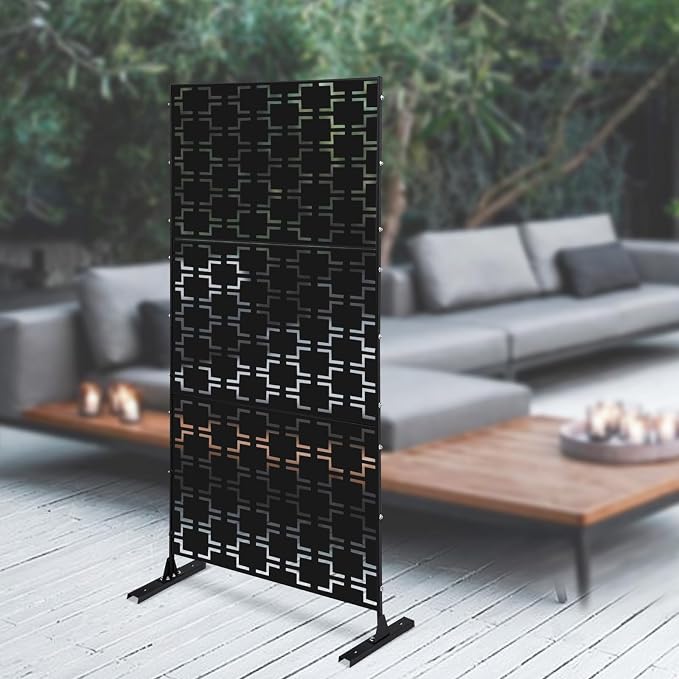 75" H×35" W Decorative Outdoor Privacy Screen - Image 4